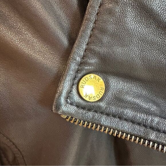 Rudsak | XS | black cropped leather jacket - Picture 5 of 14